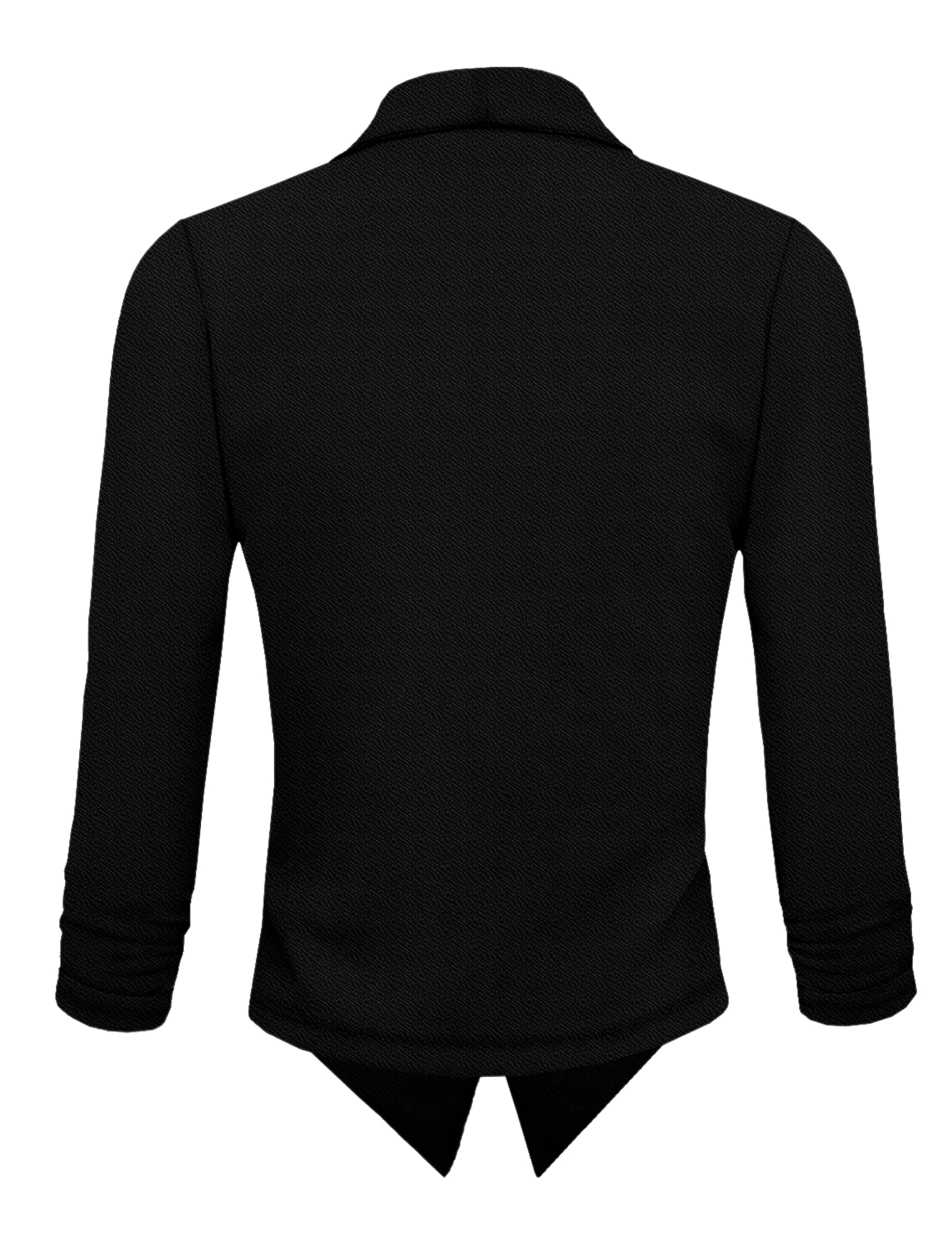 Hybrid & Company Lightweight Open Front Cardigan Classic Ruched Sleeve Work Office Blazer Suit Jackets - Image 4
