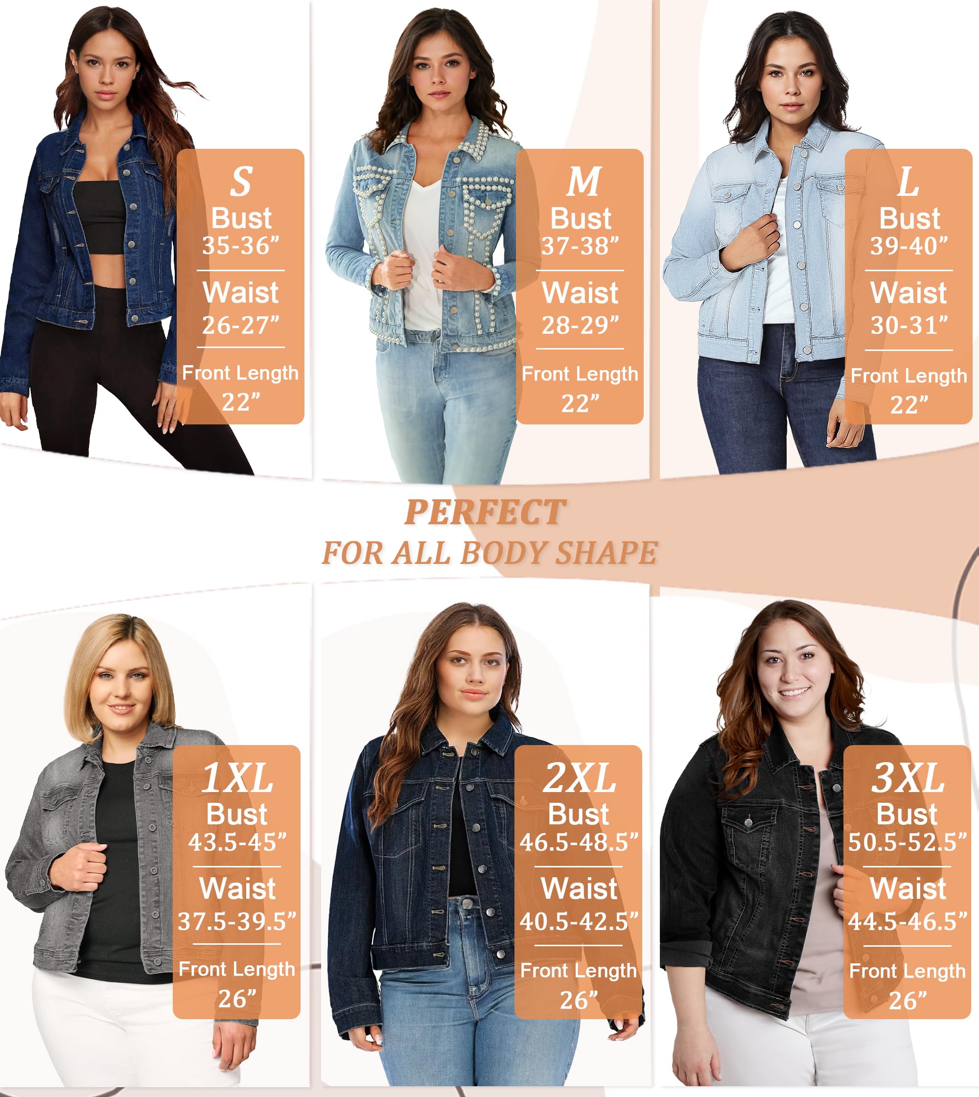 Hybrid & Company Women's Pearl Embroidered Denim Jacket with Pockets – Casual Beaded Jean Coat for Spring Fall Outfits - Image 6