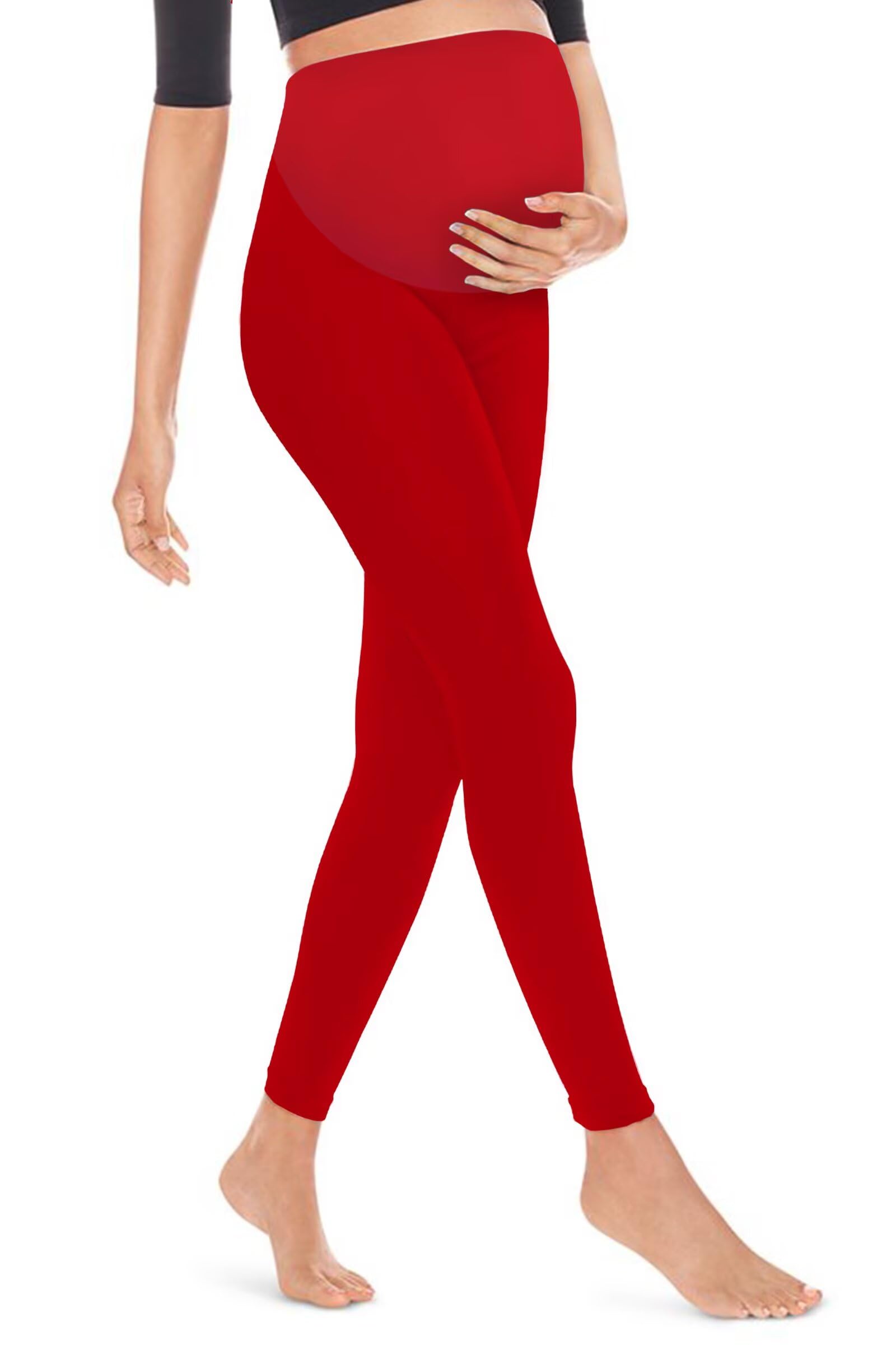 Hybrid & Company Women's Super Comfy Stretch Maternity Leggings Made in USA - Image 3